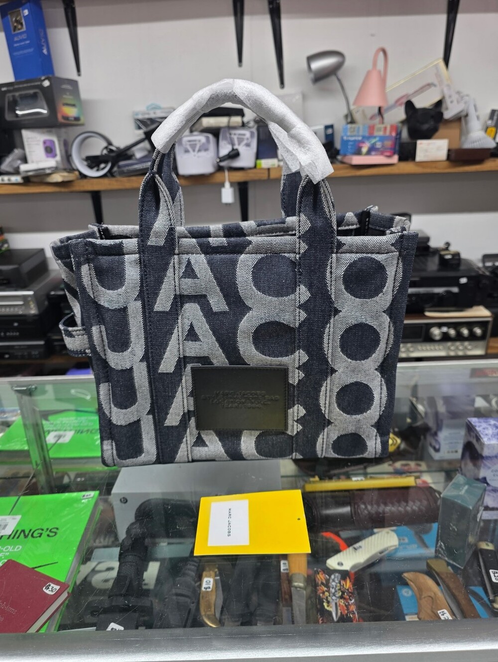 Marc Jacobs Denim Jacquard "The Tote Bag" Medium NWT